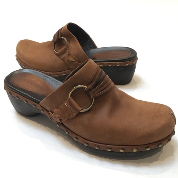 Ecco Shoes - Ecco Casual Clog Mule Studded Leather Comfort 41